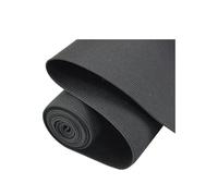 Risdany Fascia Elastica in Bianco e Nero da 5 Metri 10-50 cm, Fascia Elastica per Abiti da Abbigliamento, Accessori da Cucito per Abbigliamento,Nero,15 cm