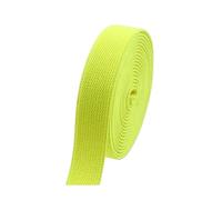 Risdany Fascia Elastica in Nylon colorato da 5 Metri, 25 mm, fettuccia Decorativa, Accessori per Materiale da Cucire,Giallo Fluorescente,25 mm
