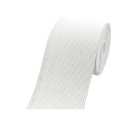 Risdany Fascia Elastica Larga 5 Metri, 6 cm, Spessa 1,8 mm, per Cucire Pantaloni, Cinture, Vestiti, Accessori Elastici,Bianco,60 mm