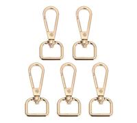 Risdany Kit di ferramenta per Borse da 5 Pezzi, Facili da installare, Anelli divisi, Bottoni Automatici, Fibbie per Portachiavi, Cinghie e Accessori Fai da Te.,15 Millimetri