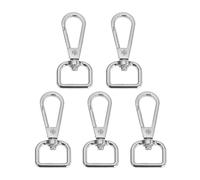 Risdany Kit di ferramenta per Borse da 5 Pezzi, Facili da installare, Anelli divisi, Bottoni Automatici, Fibbie per Portachiavi, Cinghie e Accessori Fai da Te.,15 Millimetri