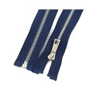 Risdany Kit di Riparazione Decorazione Abbigliamento con Cerniera di Apertura a cursore Singolo con Cerniera in Metallo da 5 Pezzi 5# 40-80 cm,40 cm