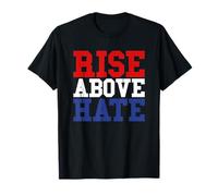 Rise Above Hate - Maglietta americana rossa, bianca e blu Maglietta