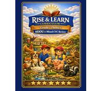 Rise and Learn Curriculum: Unit 6 Mixed Short Vowel Review Workbook: CVC Word Practice, Short Vowel Reading, and Mixed Vowel Phonics Activities for Kindergarten and First Grade