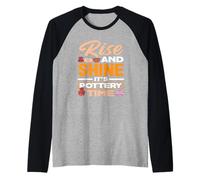 Rise And Shine È l'ora della Ceramica Maglia con Maniche Raglan