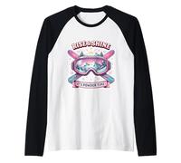 Rise And Shine It's Powder Time Sci Donna Sciatore Ragazza Sci Maglia con Maniche Raglan