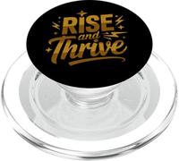 Rise and Thrive Citazione ispiratrice Mentalità positiva PopSockets PopGrip per MagSafe