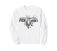 Rise from The Ashes Inspirational Cool Quotes Graphic Design Felpa