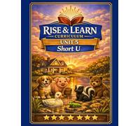 Rise & Learn Curriculum: Short U Phonics Workbook (Unit 5) - 1st Grade CVC Words, Reading Fluency, and Short Vowel Practice: Short U Activities for ... for Homeschool & Classroom Literacy