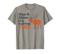 Rise N Shine è Tempo di Caccia Deer Hunter Dad Minimalist Maglietta