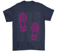 Rise & Run Maglietta Da Corsa Cross Country Marathon Uomo 100% Cotone
