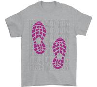 Rise & Run Maglietta Da Corsa Cross Country Marathon Uomo 100% Cotone