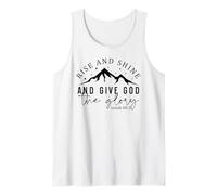 Rise & Shine Uomini e Donne cristiani grati grati Canotta