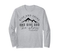 Rise & Shine Uomini e Donne cristiani grati grati Maglia a Manica