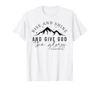 Rise & Shine Uomini e Donne cristiani grati grati Maglietta