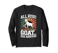 Rise The Fantasy Football GOAT Has Arrived Football Fans Maglia a Manica
