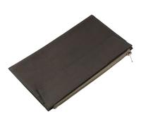 Risedot Borsa per computer portatile, borsa di carta con cerniera, borsa in tela con cerniera, borsa con clip di carta di dimensioni standard (0live verde)