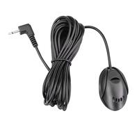 Risegun Microfono per auto, microfono esterno da 3,5 mm, autoadesivo, jack da 3,5 mm, stereo portatile, per autoradiografia, DVD, radio