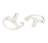 Risegun Stampo auricolare in gel di silice trasparente, morbido e confortevole, sostitutivo per la maggior parte dei kit audio con tubo a spirale, inserti auricolari leggeri e dure (l)