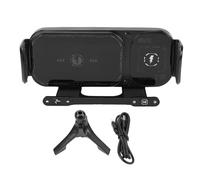 Risegun Supporto per Auto Rotante con Ricarica Wireless Ad Alta velocità 15 W Supporto per Telefono con Rotazione Automatica a Ricarica Rapida Impugnatura Design Pieghevole