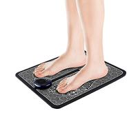 RISELY Tappetino per Piedi EMS Portatile,Piedino Elettrico Pieghevole Multifunzione con 6 modalità di Massaggio E 9 Punti di Forza del Massaggio,temporizzazione Intelligente 15 Minuti,Uso del Corpo