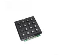 RiseNova 16 Tasti per tastiera matrice per 4x4 Row Column Scan 16 Key for | 16 chiavi, per il layout 4x4, scansione della colonna di fila, materiale del PWB, progettazione industriale nera