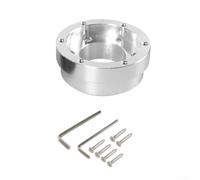 RiseNova Adattatore volante da corsa per Logitech per G25 G27 G29 G920 | Base connettore mozzo in lega di alluminio da 70 mm per Sim Racing Rig (argento)
