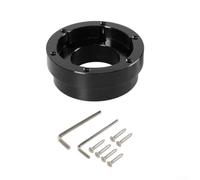 RiseNova Adattatore volante da corsa per Logitech per G25 G27 G29 G920 | Base connettore mozzo in lega di alluminio da 70 mm per Sim Racing Rig (nero)