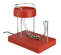 RiseNova Art Motion Machine, giocattolo da scrivania per ufficio e casa, modello educativo scientifico che dimostra il risparmio energetico, antistress (rosso)
