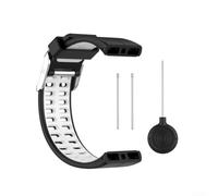 RiseNova Cinturino in silicone bicolore per Polar per v800 per Smartwatch | Comodo braccialetto flessibile morbido per lo sport, facile installa la cinghia dell'orologio 123+74mm