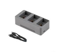 RiseNova Hub di ricarica rapida per DJI Avata 2, caricatore parallelo da 100 W con display a LED, stazione USB-C per un tempo di volo prolungato, grigio