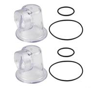 RiseNova Inserto per pompa da piscina, coperchio pre-filtro in plastica trasparente con guarnizioni per SPS25 SPS75 SPS100, 6 pezzi (2 set)