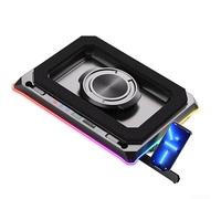 RiseNova RGB Gaming Laptop Cooler Base per a8 (per a8) | Tipo di aria pressurizzata con LCD Wind in tempo reale, supporto multi-angolo silenzioso per laptop da 15-21 pollici