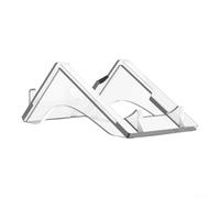 RiseNova Supporto acrilico trasparente per Mac per mini serie (trasparente) | Staffa di archiviazione da scrivania antiscivolo con prese di calore, organizer compatto per Pro