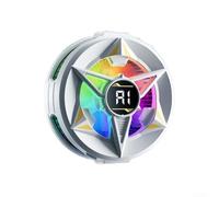 RiseNova TL34 - Ventola di raffreddamento magnetica per cellulare, 30 W, ad alta potenza, con luce LED, controllo della temperatura AI, per smartphone, tablet, giochi di tipo C (bianco)
