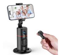RISEOFLE Handy Stativ mit Automatische Gesicht Verfolgung, 360° Drehung Verfolgung Stativ, Keine App, Selfie Stick Stativ mit Fernbedienung und Gestensteuerung für Vlog/Tik Tok Live Videoaufnahme