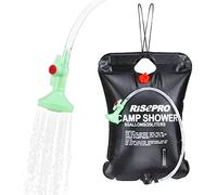 RISEPRO Doccia Solare Bag, 5 galloni/20l Bag Doccia Solare Riscaldamento Campeggio indicatore della Temperatura dell' Acqua Calda 45 °C Trekking Arrampicata C1004