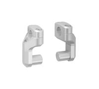 Riser del manubrio regolabile con protezione del grilletto variabile SW-Motech Gris 28 mm