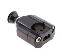Riser Handlebar Clamp Supporto per manubrio sinistro e destro morsetto montaggio alluminio per manubrio 1 1/8" (28 mm) adattatore universale(Black)