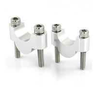 Riser Manubri Moto Per Speed Per Triple 1050i R RS S Per Street Per Triple S 675/RR RS Riser manubrio in alluminio CNC da 28 mm 1 1/8" Riser di montaggio Moto Riser(Silver 20mm)
