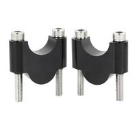 Riser Manubrio 22mm 1 1/8 "28mm Risers Manubar Riser Alluminio grasso bar universale(Black Riser 30mm)