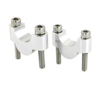Riser Manubrio 22mm 1 1/8 "28mm Risers Manubar Riser Alluminio grasso bar universale(Silver Riser 20mm)