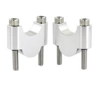Riser Manubrio 22mm 1 1/8 "28mm Risers Manubar Riser Alluminio grasso bar universale(Silver Riser 30mm)