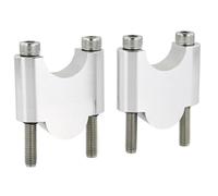 Riser Manubrio 22mm 28mm 1 1/8 "Riser for montaggio for manubrio(Silver Riser 40mm)