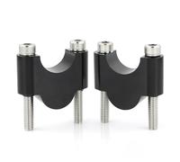 Riser Manubrio Adapter Riser Manubrio Supporto Maniglia Riser Fat Bar 7/8" 22 Mm Universale(Black Riser 30mm)