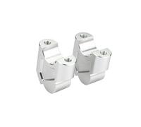 Riser Manubrio Alza Estendi Morsetto Per Benelli Per TRK502 Per TRK502X Per TRK 502 X Per Leoncino 500 Per TNT250 Morsetto Montaggio Rialzo Manubrio Moto Adattatore Estensione Rialzo(Silver)