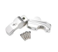 Riser Manubrio Alza Estendi Morsetto Per CRF1100L Per CRF1000L Per CB1000R Per CB650R Per CB 650 1000 R Per CRF 1000 1100 L Kit Staffa Adattatore Per Estensione Riser Manubrio Moto(Silver)