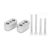 Riser Manubrio Aramox, Sostituzione Riser Manubrio Moto in Lega di Alluminio per TIGER 900/RALLY/PRO/GT 2020(B argento)