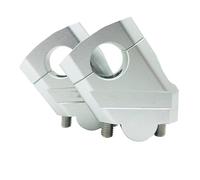 Riser Manubrio Compatibile con Ducati Accessori Moto Parti di Ricambio per Montaggio su Morsetto per Barra Rialzata per Manubrio da 22 Mm 28 Mm(Silver,28mm)