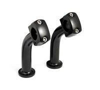Riser manubrio con pullback domed 5" di rialzo nero 73-02 big twin twin cam b xl